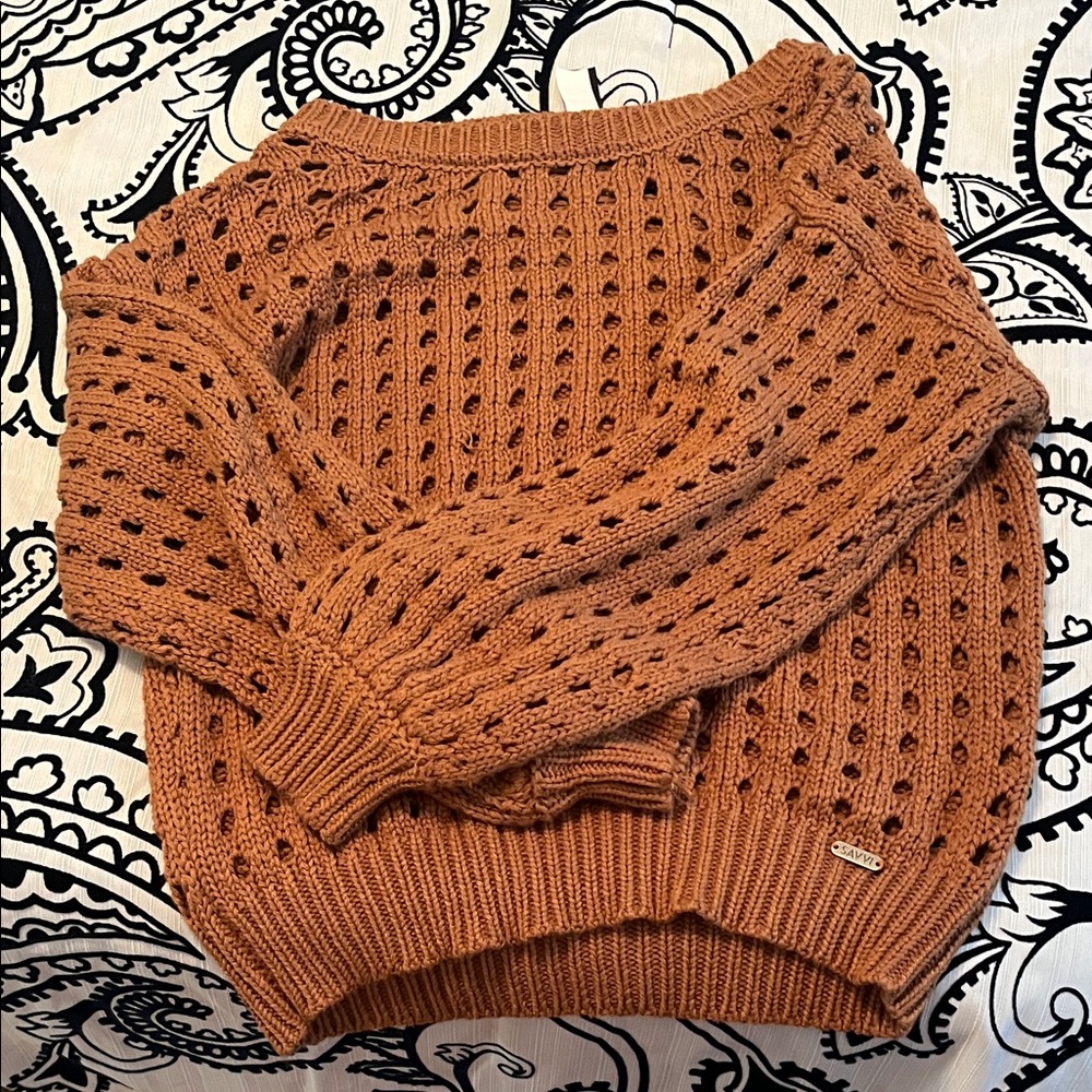 Women's Brown Knit Sweater